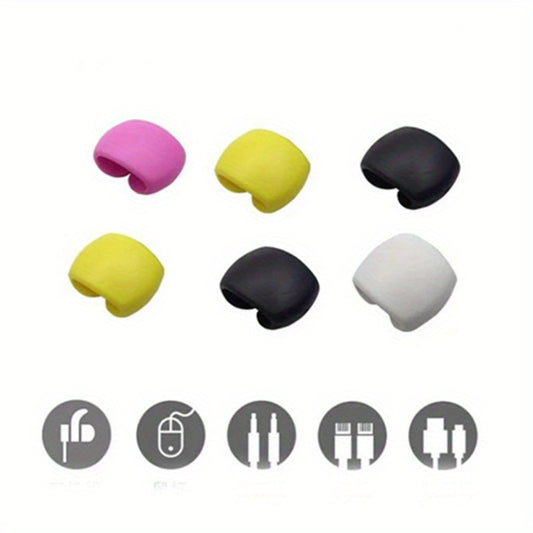 10pcs New Line Storage Sorting Travel Data Cable Hub Decoration Headphone Charging Cable Winding Storage Buckle Multifunctional Winding Device Life Helper